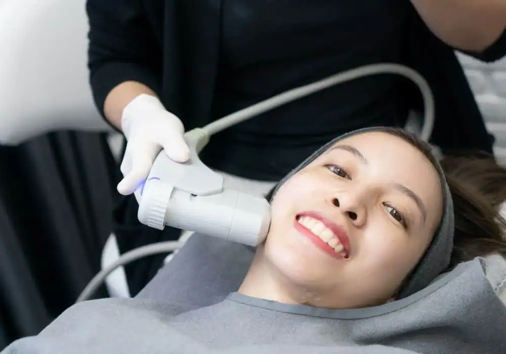 HIFU treatment Wokingham in progress