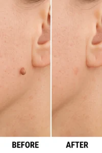 Skin tags removal Wokingham before and after