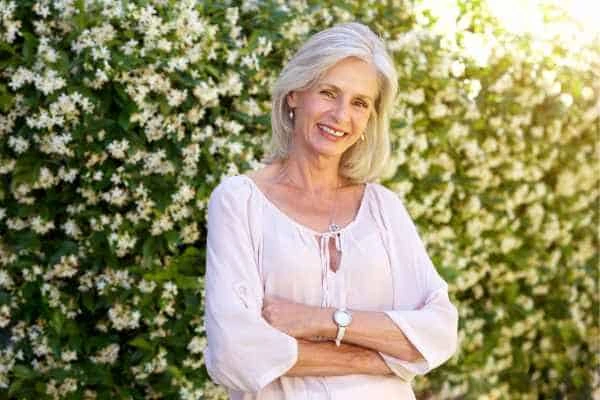 Older woman happy with urinary incontinence treatment Wokingham
